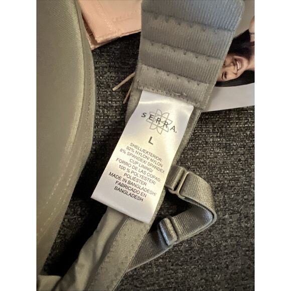 NWT Serra 2 Pack Soft Bra Size LG 12-14 Set of 2 Gray and Pink NEW IN BOX - Picture 10 of 11